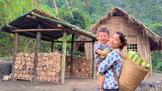 Daily Work of a 17-Year-Old Single Mother - Completing the new kitchen for the farm - ly tu ca