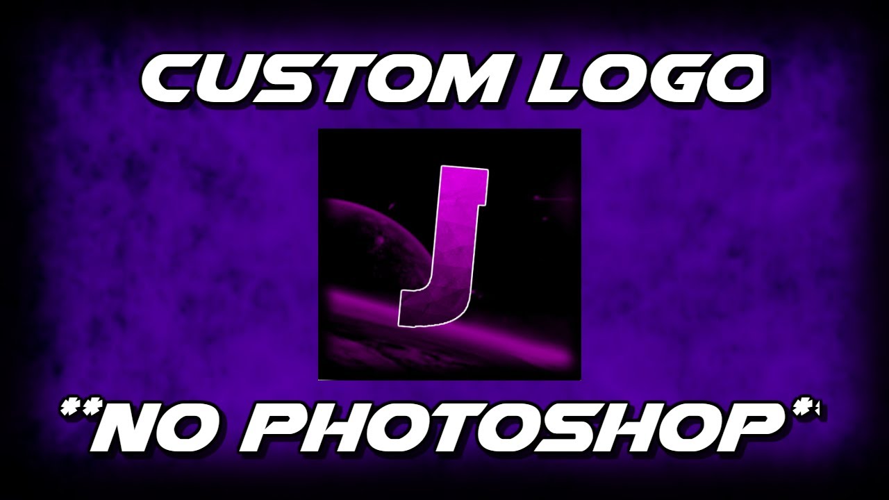 How To Make A Custom Logo For Youtube WITHOUT Photoshop! (Pixlr