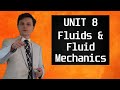 AP Physics 1 Unit 8 - Fluids - Fluid Pressure - Density - Pascal's Principle - Bouyant - Bernoulli's