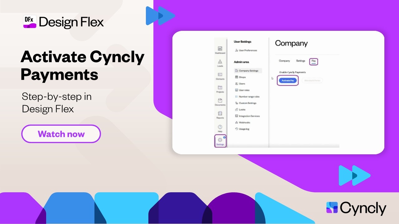 Cyncly Design Software Design Flex - How to Activate Cyncly Payments | Step-by-Step Guide ...