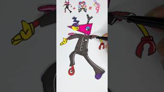 Creating Jax From TADC With Mix Art Challenge 🥰❤️ #satisfying #art #shortvideo