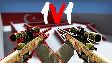 1v1 AWP aim map | csgo (No Commentary)