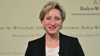 Wirtschaftsministerin Dr. Nicole Hoffmeister-Kraut zur Erweiterung der Beratungsgutscheine
