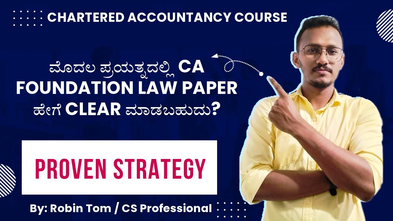 How to Clear CA Foundation In First Attempt? I Business Law I 50 Marks ...