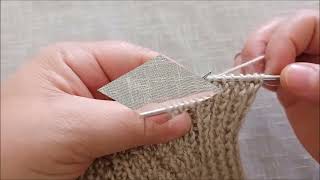 Lastik Örgüde Düzgün Kenar Nasıl Yapılır
