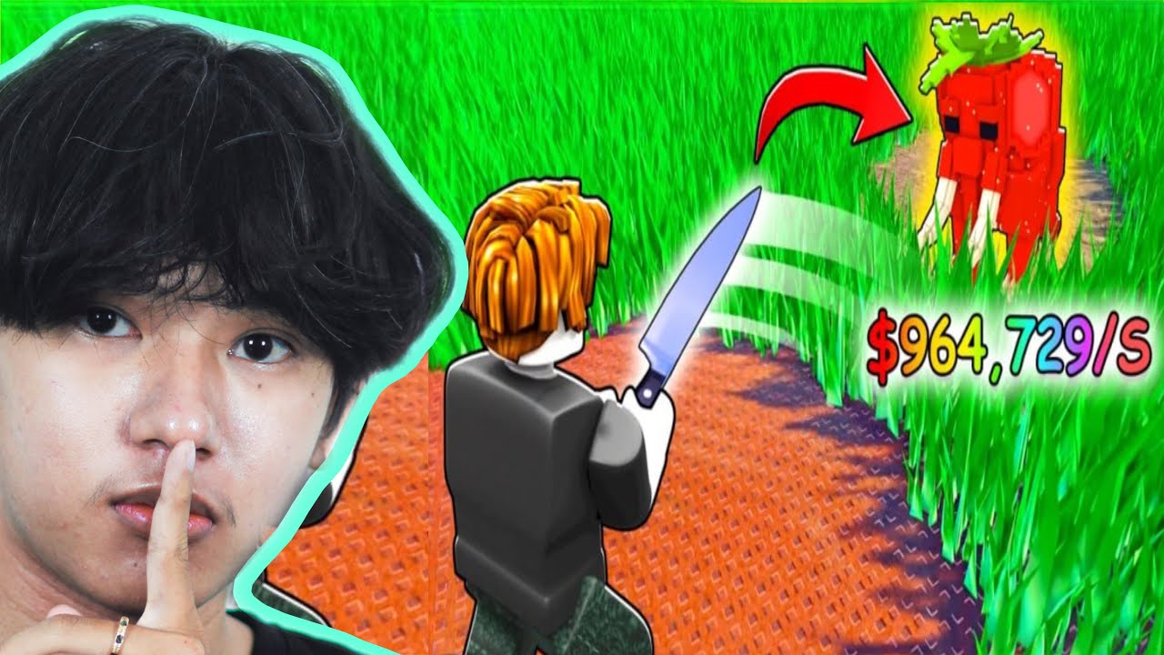 ខ្ញុំបានកាត់ស្មៅយក Brainrots នៅក្នុង Roblox