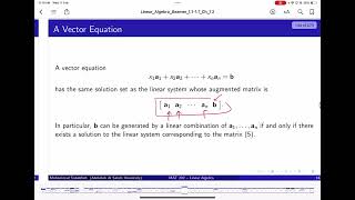 019 Linear Algebra Span Introduction