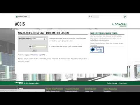 Viewing Timetables on ACSIS