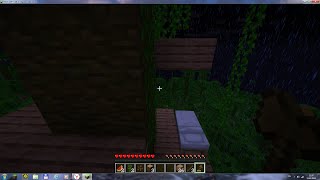 начинаю играть в выживании в minecraft (начинаю строить дом на дереве)