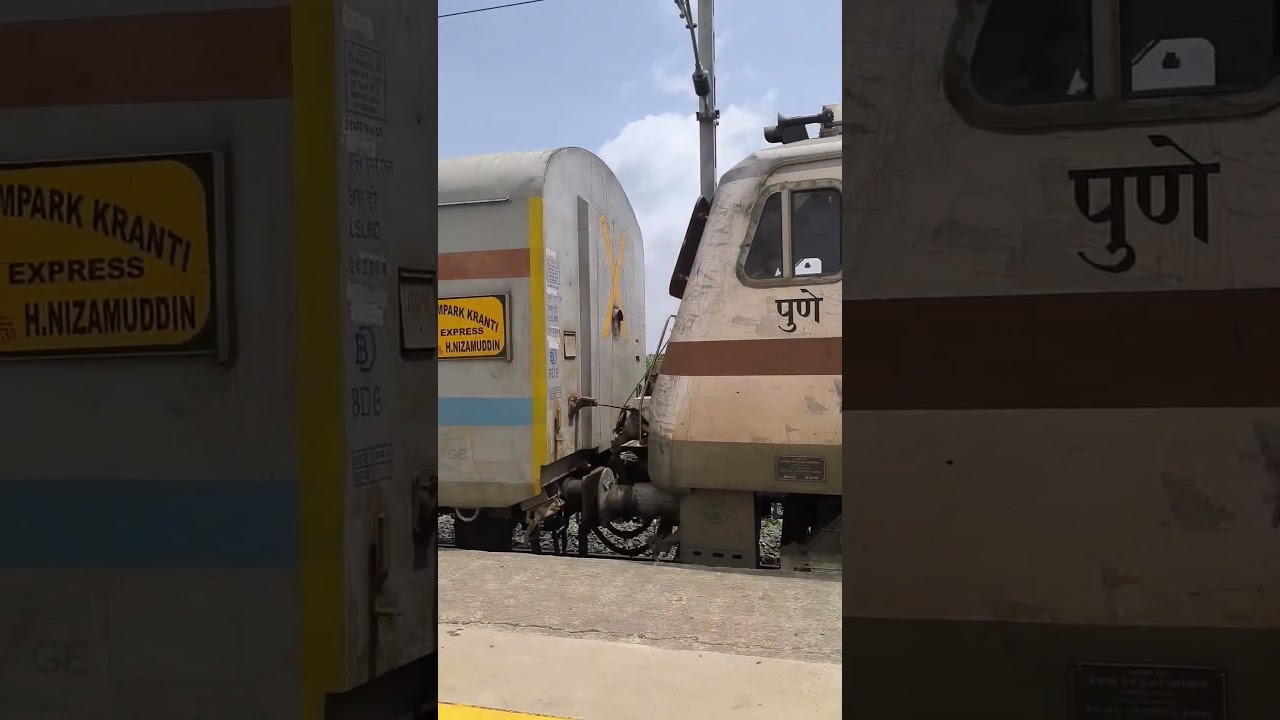 12629 Yesvantpur - Hazrat Nizamuddin Sampkranti Express Passing Daund Chord Line 