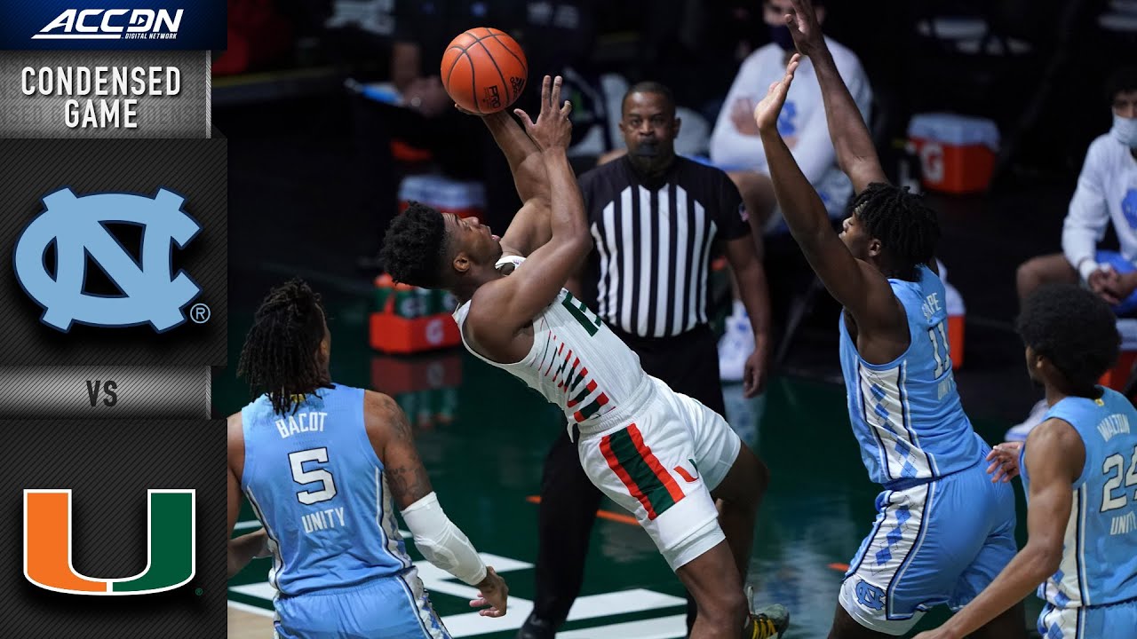 North Carolina vs. Miami Condensed Game | 2020-21 ACC Men's Basketball ...