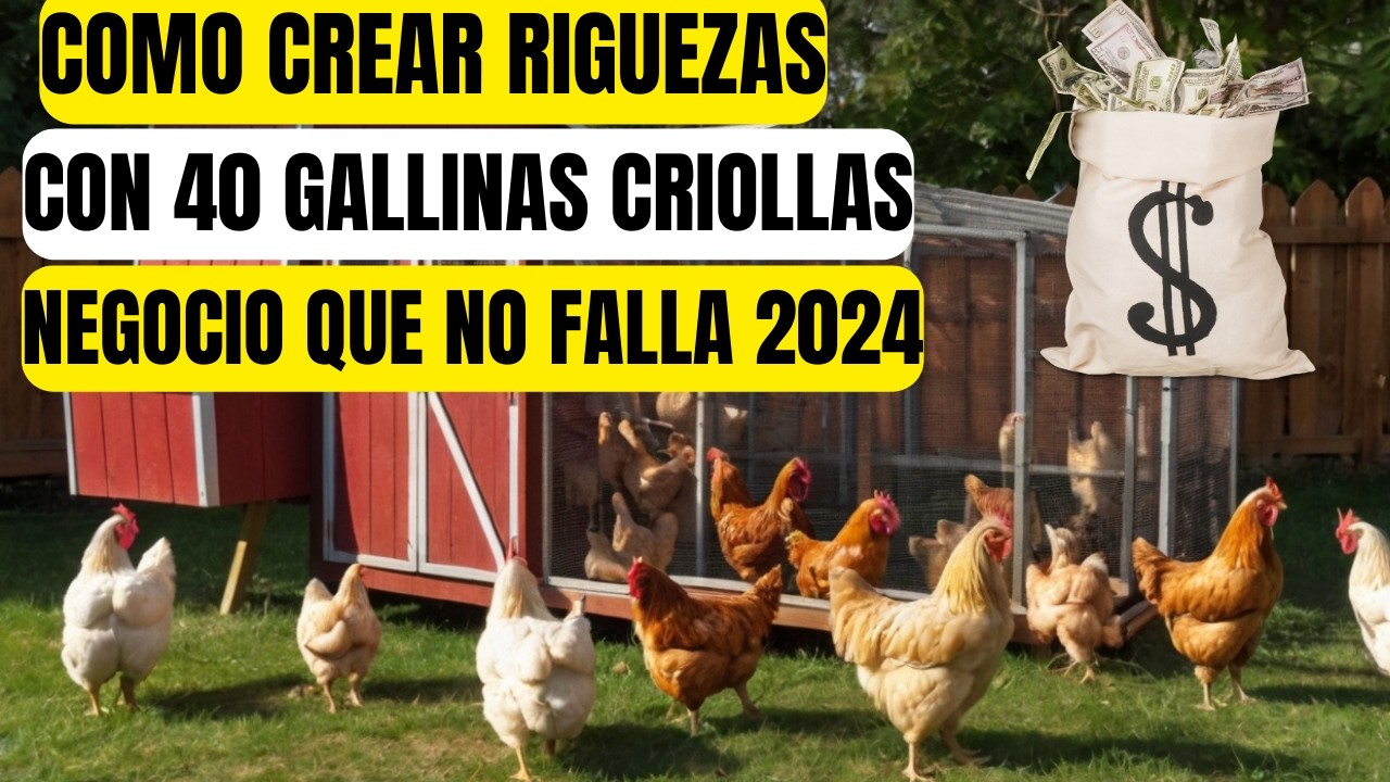 COMO INCIAR UNA GRANJA DE 40 GALLINAS CRIOLLAS CON POCO DINERO PASO A