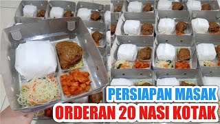 CARA MEMBUAT NASI KOTAK | MENU NASI KOTAK SEDERHANA | IDE USAHA CATERING RUMAHAN