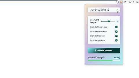 Simple Password Generator Demo