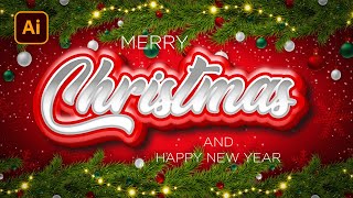 This is How to Create Christmas Text Effect in Illustrator