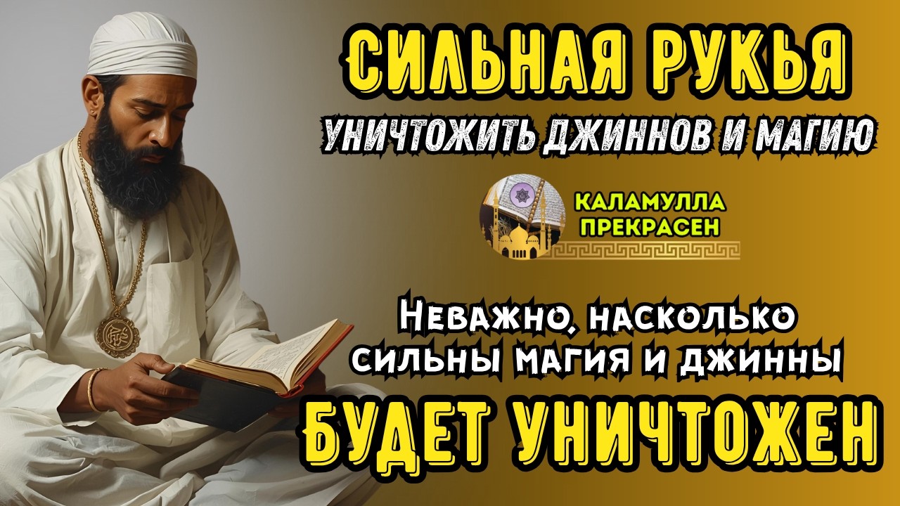 СИЛЬНАЯ РУКИЯ | УНИЧТОЖАЕТ МАГИЮ, ДЖИННОВ И ЗЛО В ДОМЕ И ТЕЛЕ!  🕌Ar--351