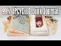 JUNK JOURNAL: 99% Upcycled junk journal tutorial, ideas &amp; flip through