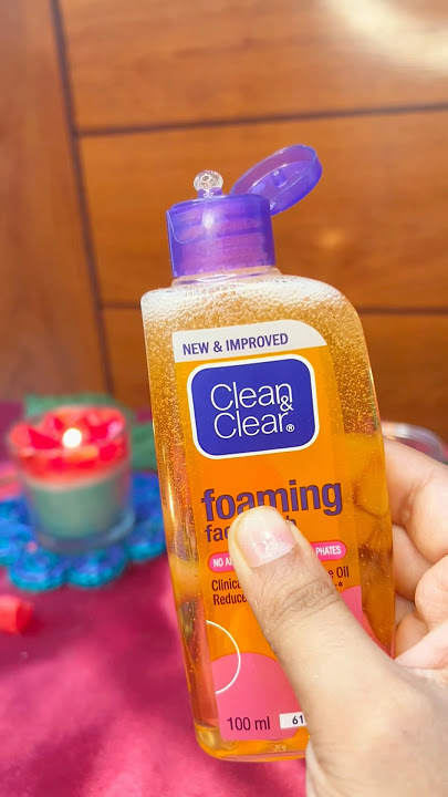 Clean and clear foaming facewash|@cleanandclearindia
