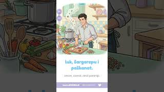 Nikola kuva supu - Nikola is making soup • Learn Serbian