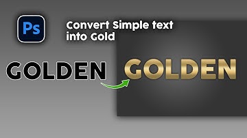 How to create a Gold text effect | Photoshop tutorial