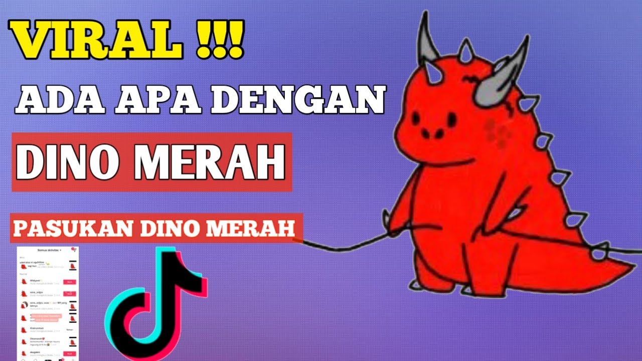 KISAH DINO MERAH YANG LAGI VIRAL DI TIKTOK MERESAHKAN PARA UWWU UWWU YouTube