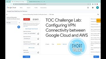 TOC Challenge Lab: Configuring VPN Connectivity between Google Cloud and AWS#qwiklabs #googlecourses