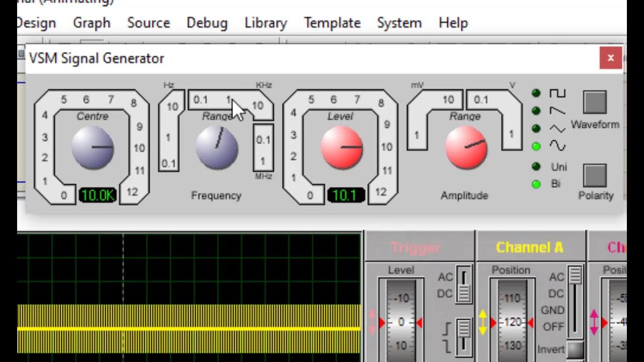 Proteus Oscilloscope and Signal Generator YouTube