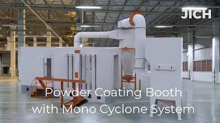 Powder Coating Booth with Mono Cyclone System