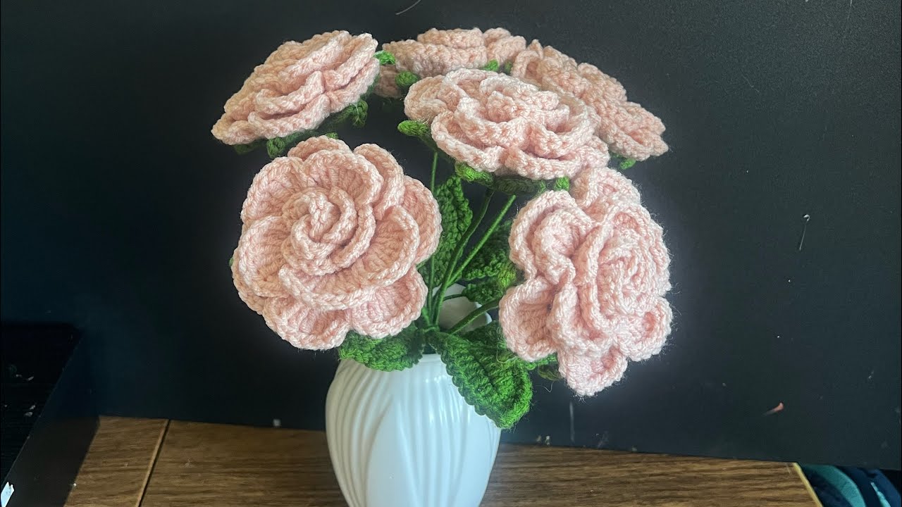 Rose 🌹 for mom, step by step, beautiful and easy 🥰🧶 - YouTube