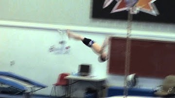 Elijah back layout half twist on fast track July, 2011