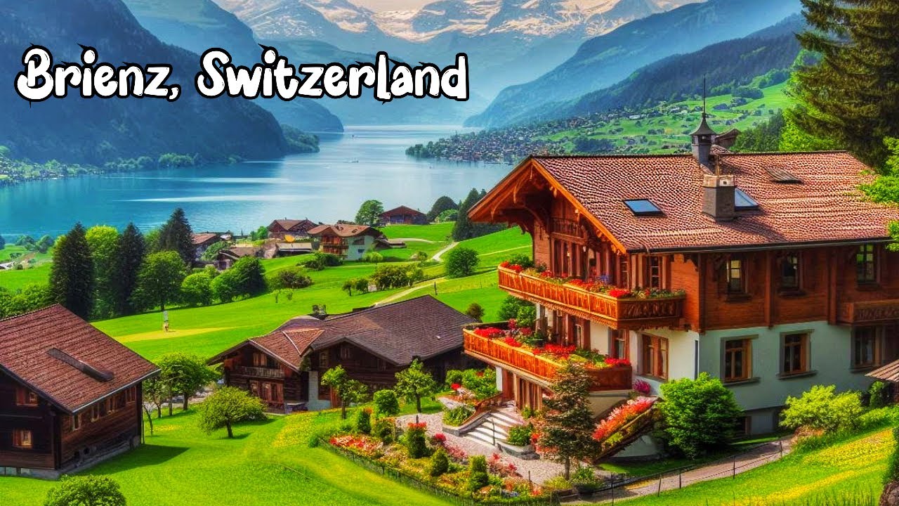 Brienz, Switzerland walking tour 4K - The most beautiful Swiss villages - Charming village