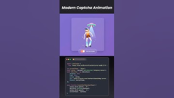Create modern captcha animation  #trending #coding #frontendcourse #404pages #shorts #webdev #js ￼