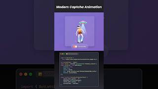 Create modern captcha animation  #trending #coding #frontendcourse #404pages #shorts #webdev #js ￼