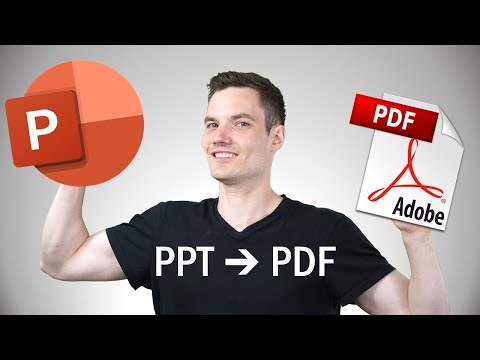 How to Save PowerPoint Presentation as PDF files (PPT to PDF)