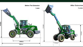 Famous Chinese manufacturer TOPONE Telescopic Arm Loader TL4000 Telescopic telehandler 4X4 Wheel Loader3ton Net Worth