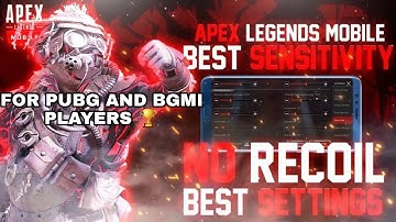 Apex Legends Mobile 😈 No Recoil Best Gyroscope Sensitivity For Pubg And Bgmi players 😎