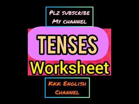 Tenses - Worksheet - YouTube
