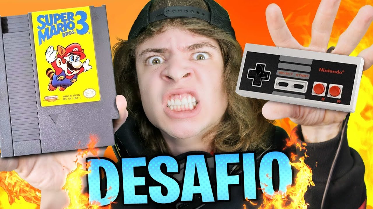 FUI DESAFIADO A ZERAR MARIO 3 RÁPIDO (MUITO DIFÍCIL)