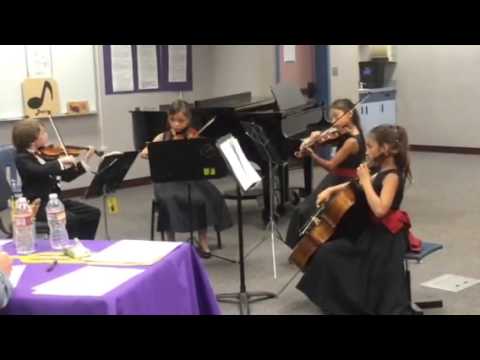 Pascale Method 8-Year-Old String Quartet Wins First Place