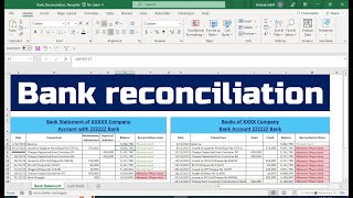 Bank reconciliation statement format in excel