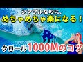 【1000Mが泳げる】シンプルに楽で長く泳ぐクロールのコツ