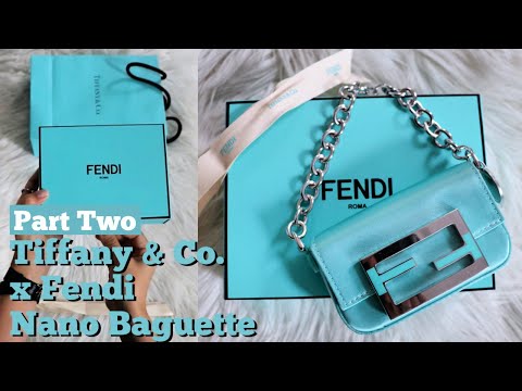 Fendi x Tiffany Nano Baguette Bag Light Blue Silk Sterling Silver Hard –  Madison Avenue Couture