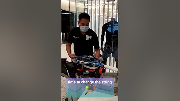 Changing old string of my Babolat Pure Drive 2018🎾👍  #timelapse #tennisracketstringing #rnakuwait