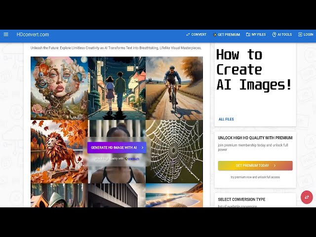 How to Create AI Images with HDConvert!