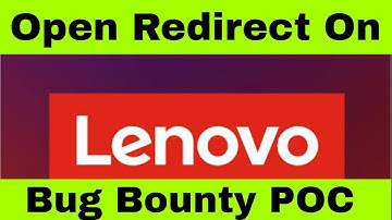 Open Redirect On Lenovo | Bug Bounty POC