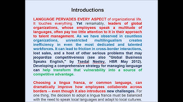 Introductions to Case Studies