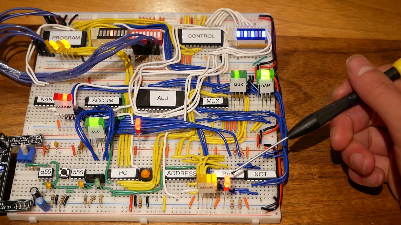 CHUMP - The 4-bit Computer Part 2 (Complete) - YouTube