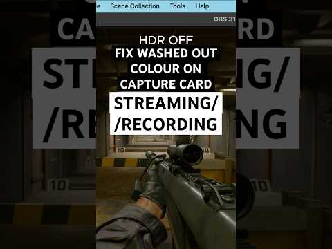 fix washed out colour on capture card (works for ps5/xbox etc) #shorts