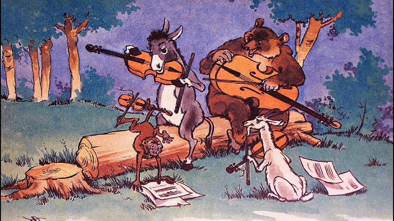 Басня Крылова "Квартет" - YouTube