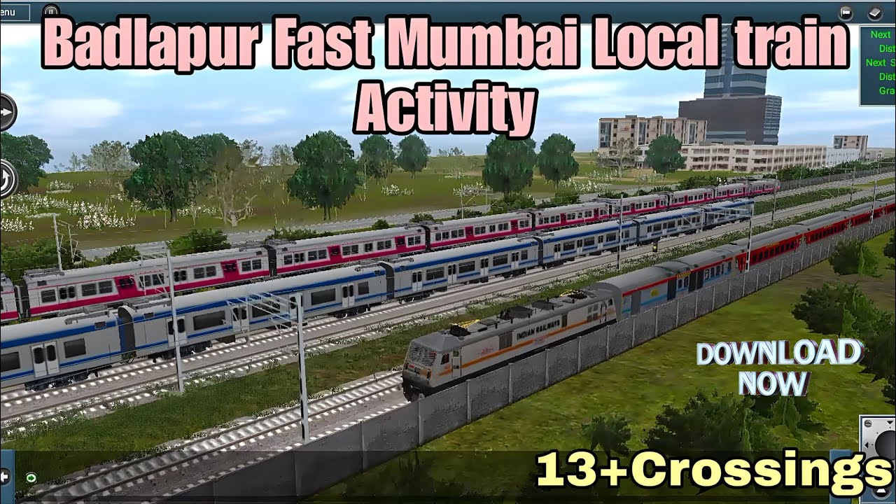 Dadar To Badlapur Mumbai Local Train Heavy Traffic Activity for Trainz Simulator||AC Local Train Act